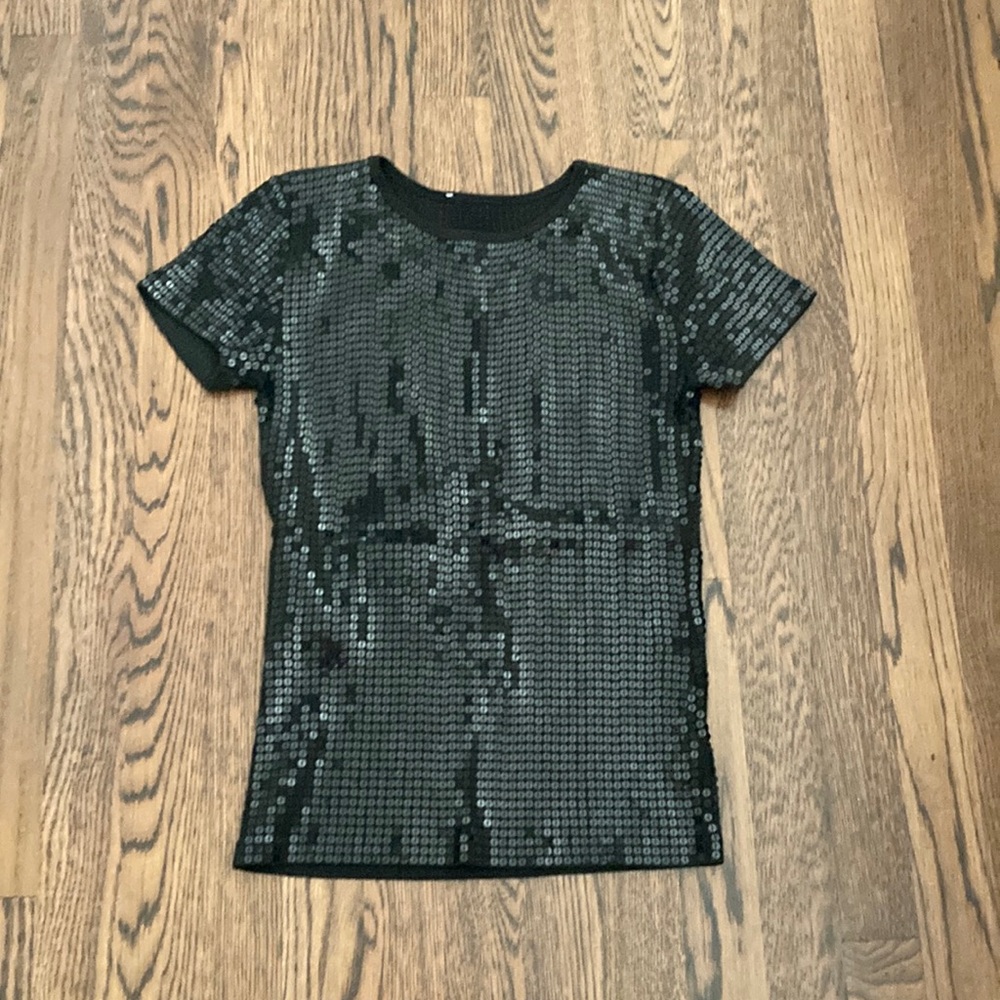 Black Sequence Top - image 1